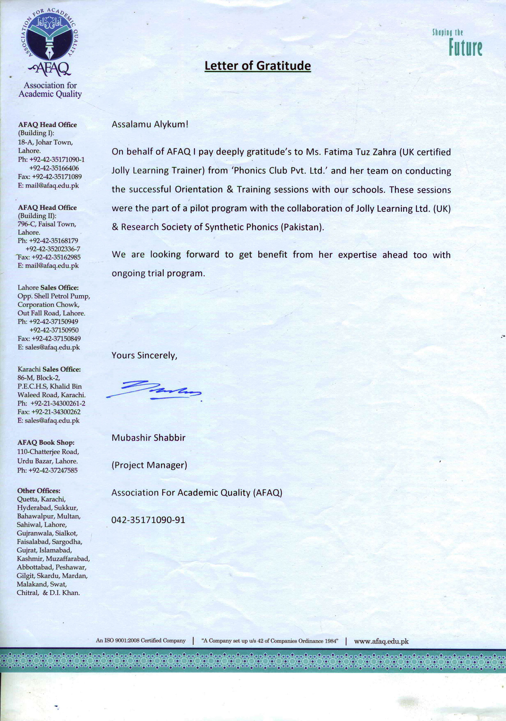 Official letter